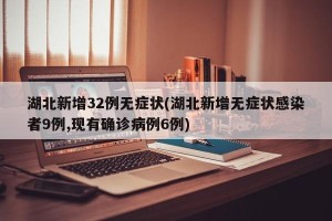 湖北新增32例无症状(湖北新增无症状感染者9例,现有确诊病例6例)